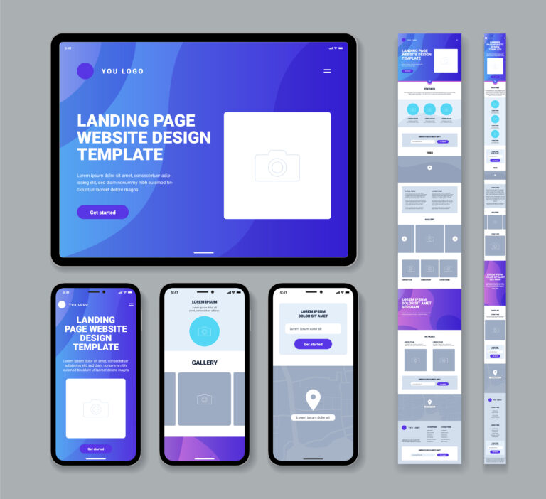 mobile website landing page template